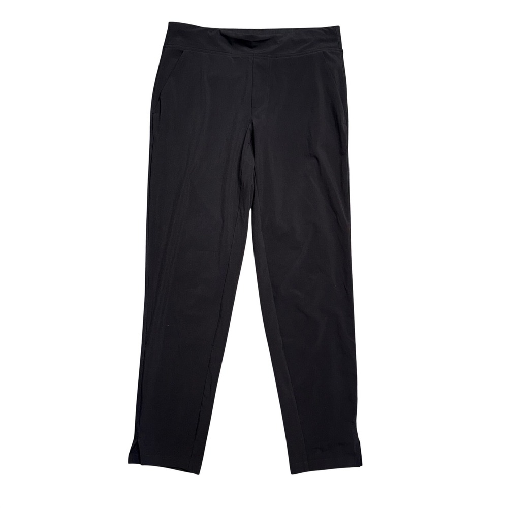 Athleta Chelsea Tapered Pants Womens 2 Black Excellent‎ Ribbed Stretch Active